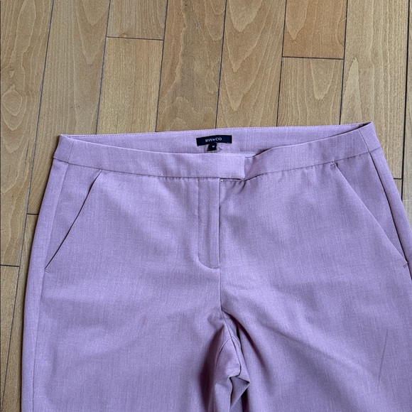 RW&CO. Cropped Dress Pants in Light Mauve Pink - Picture 2 of 3